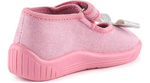 Ladeheid Zapatillas Zapatos Calzado Niña LARW004 (Polvo Rosa/Bogen, 25 EU)