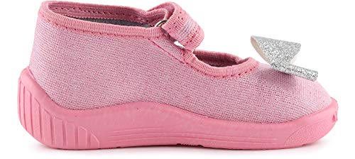 Ladeheid Zapatillas Zapatos Calzado Niña LARW004 (Polvo Rosa/Bogen, 25 EU)