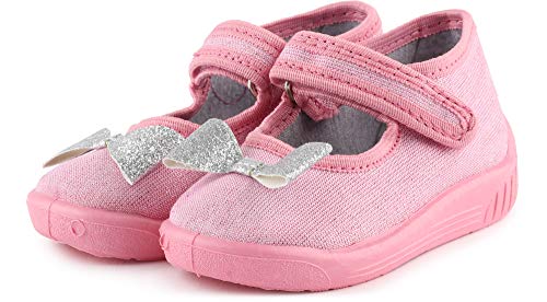 Ladeheid Zapatillas Zapatos Calzado Niña LARW004 (Polvo Rosa/Bogen, 25 EU)