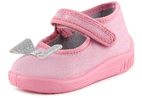 Ladeheid Zapatillas Zapatos Calzado Niña LARW004 (Polvo Rosa/Bogen, 25 EU)