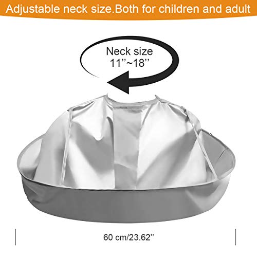 Ledeak Capa de Corte de Pelo, Impermeable Capa Chal Plegable de Salón, Profesional Paraguas Capa Accesorio de Peluquería para Adultos Hombres Mujeres Peluquería