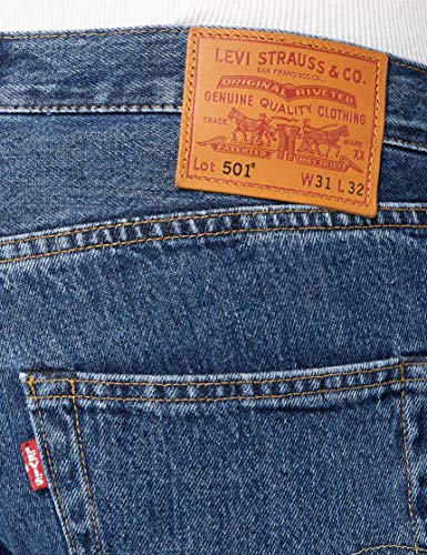 Levi's 501 Original Fit Jeans Vaqueros, Stonewash, 34W / 30L para Hombre