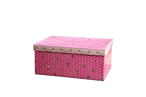 London Boutique Juego de 2 Tazas de té y platillos, diseño Vintage de Flores y Rosas y Lavanda, en Caja de Regalo (Rosa Rosa y 2 Piezas).