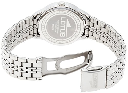 Lotus 15884/1 - Reloj de Cuarzo para Mujer, con Correa de Acero Inoxidable, Color Plateado