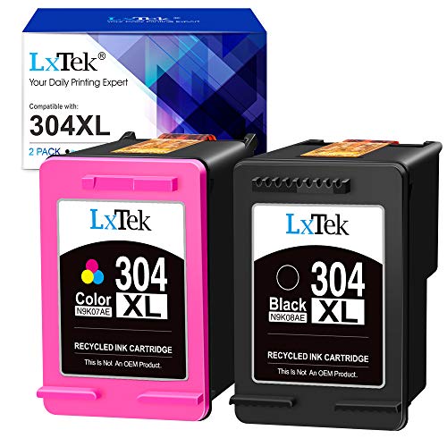 LxTek 304XL Remanufacturado para HP 304 304XL Cartuchos de Tinta para HP Envy 5010 5020 5030 5032 Deskjet 2620 2622 2630 2632 2633 2634 3720 3730 3733 3735 3750 3760 3762 3764 (1 Negro, 1 Tri-Color)