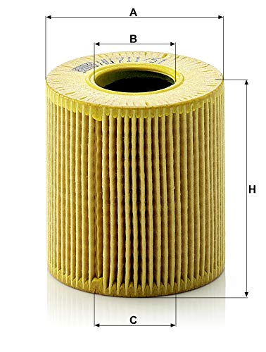 MANN-FILTER HU 711/51 X, Set de Filtro de aceite, juego de juntas, para automóviles, multicolor