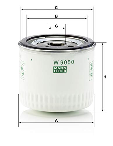 MANN-FILTER W 9050 Original Filtro de Aceite, Para automóviles