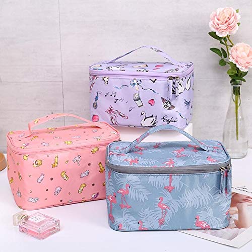 Maquillaje Bolsa Multifunción de viaje Bolsa de Cosméticos maquillaje de las mujeres Bolsas Artículos de higiene femenina Organizador impermeable sStorage Maquillaje Casos ( Color : White perfume )