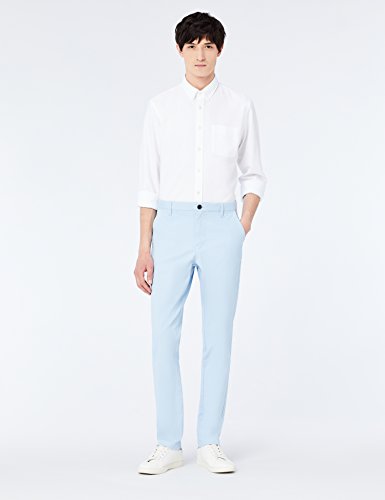Marca Amazon - MERAKI Pantalones Chinos Estrechos Hombre, Azul (Cashmere Blue), 38W / 34L, Label: 38W / 34L