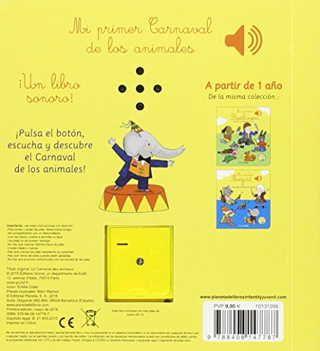 Mi Primer Carnaval de los animales (Libros con sonido)