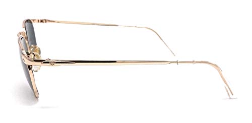 Millwaukee C021 - Gafas de sol para hombre y mujer, color dorado, rectangular, vintage