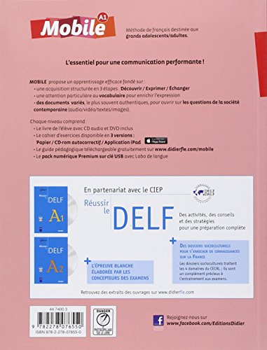 Mobile. Méthode de français. Livre de l'élève. Per le Scuole superiori. Con CD-Audio. Con DVD-ROM: 1
