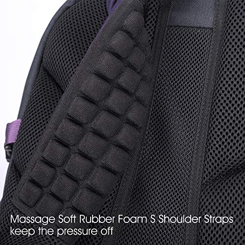 Mochila Ligera de Moda Mochila de Viaje Casual Brackets de Masaje Mochila Escolar portátil Mochila Impermeable Hombres Mujeres