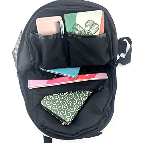 Mochilas Escolares, Flor de Lirios Tigres a Rayas Mochila Hombre Mujer Casual Mochila para Portatil 14 Pulgadas Mochila Universidad Resistente Mochila Instituto