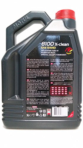 Motul 8100 X-clean C3- Aceite de motor 5W40, 5 L, 1 unidad