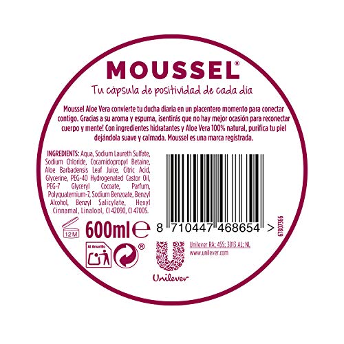 Moussel Gel y jabón Aloe Vera - Pack de 8 x 600 ml - Total: 4800 ml