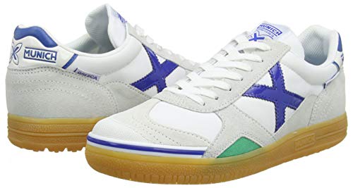 Munich Gresca, Zapatillas de fútbol Unisex Adulto, Blanco, 41