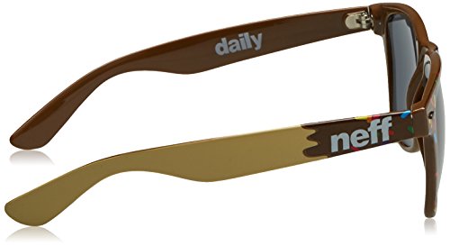 Neff QNF0302 Gafas de sol, Chocolate Donut, 55 Unisex