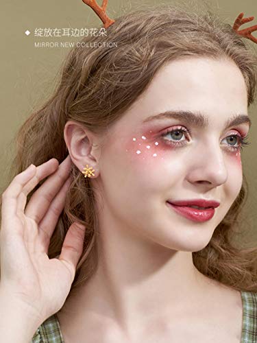Nkjbuvt Ganso Fresco Flor De Margarita Amarilla Linda Pequeña Flor S925 Pendientes De Plata Esterlina Pendientes Literarios Femeninos