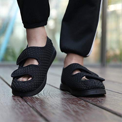 Nwarmsouth Zapatillas para rehabilitación,Sandalias de eversión del Pulgar hinchado del pie, Zapatos Ajustables para ancianos-39_Coffee,Zapatos de Terapia de Artritis Edema