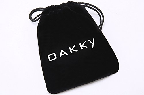 OAKKY Brújula Místico Hip Hop Anillo Hombre Acero Inoxidable Negro Tamaño 32