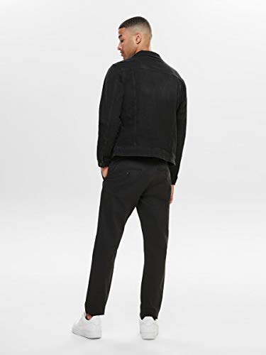 Only & Sons Onscoin Jacket PK 0453 Noos Chaqueta Vaquera, Negro (Black Denim Black Denim), X-Large para Hombre