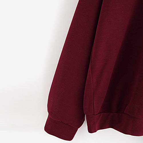 OPAKY Sudadera con Capucha de Manga Larga con Estampado de Corazones para Mujer Deporte Sudaderas Mujer Tumblr Invierno Anchas Moda Causal Sudadera Pullover Tops Blusa