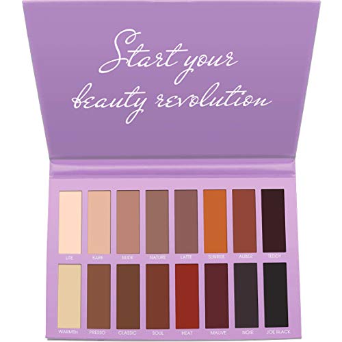 Paleta De Sombras De Ojos Profesionales - Paleta Maquillaje - Altamente Pigmentados 16 Colores Mate