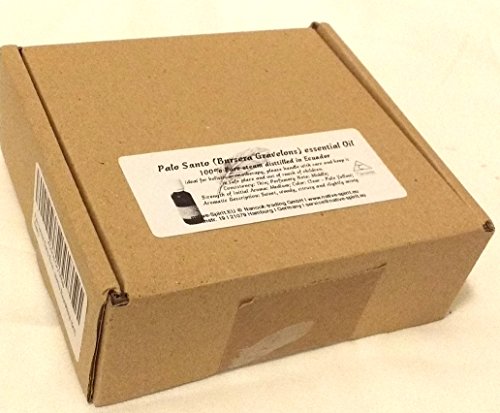 Palo Sagrado Aceite esencial de Santo (vapor destilado de Bursera graveolens) sostenible cosechado de árboles caídos con una porción de ventas dedicada a replantar en Ecuador, 5 ml