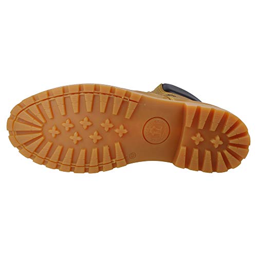 Panama Jack Panama 03 C1 - Náuticos de cuero hombre, color amarillo, talla 42