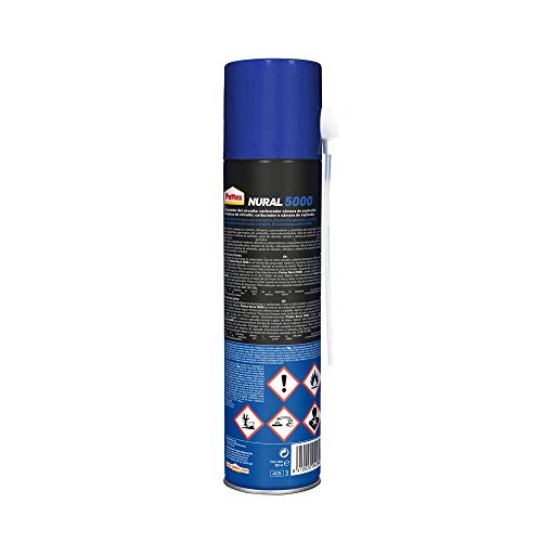 Pattex Nural 5000 Limpiador de circuito: carburador y cámara de explosión, limpia motores para economizar la gasolina y el aceite, limpiador de carburador, 1 x 300 ml