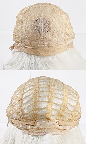 Pelucas completas de cola de pelo rizado Cosplay de 30 CM Peluca corta Mujeres Hombres Peluca Unisex Fiesta de disfraces de Halloween Wig Rubio de lino