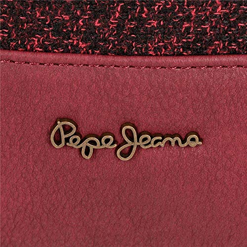 Pepe Jeans Claire Mochila Casual, color Rojo (Burdeos)