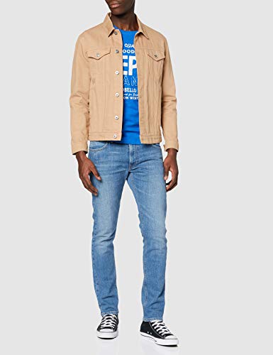 Pepe Jeans Mario Camiseta, Azul (Electric Blue 554), Small para Hombre