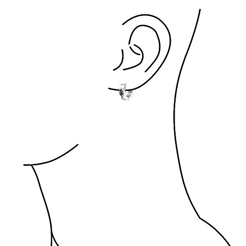 Pequeño estilo asiático dragón Kpop Huggie aro pendientes para hombres mujeres láser grabado plata tono acero inoxidable