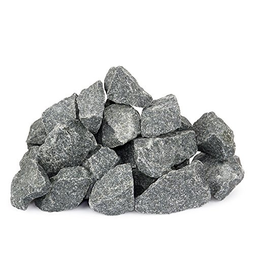 Piedras finlandesas para sauna (20 kg, para horno de sauna eléctrico, grupo pequeño, 5-10 cm, alta durabilidad, vapor suave)