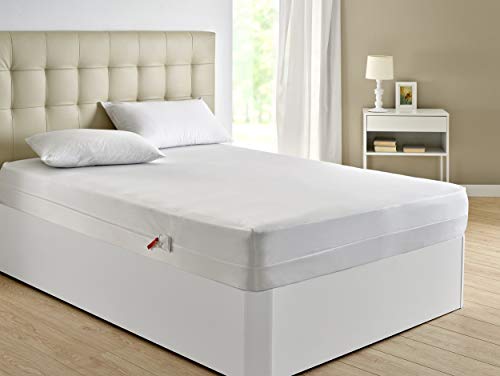 Pikolin Home - Funda de colchón antichinches, impermeable y transpirable, 135x190/200cm-Cama 135 (Todas las medidas)