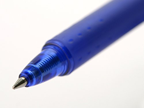Pilot FriXion Clicker - Bolígrafo roller de gel de tinta borrable (3 unidades), color negro, rojo y azul