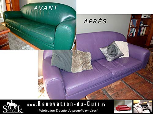 PINTURA piel/cuero/vinilo – 12 colores proposées – Entrevista para asiento y volante de coche, sofá, zapatos, chaqueta y otros ropa 125 ml NEGRO - Ral 9005
