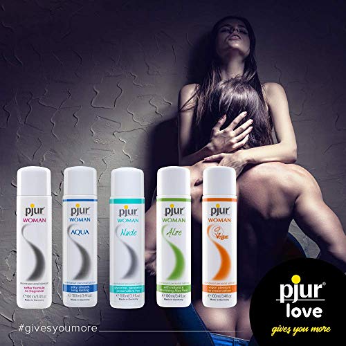 pjur WOMAN - Lubricante de silicona para mujeres - para sexo estimulante y placer duradero - ideal para piel sensible (30ml)