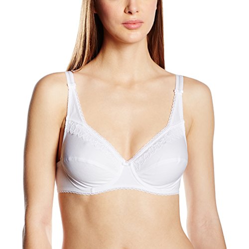 Playtex Underwire Classic Cotton S, Sujetador Mujer, Blanco, 105B