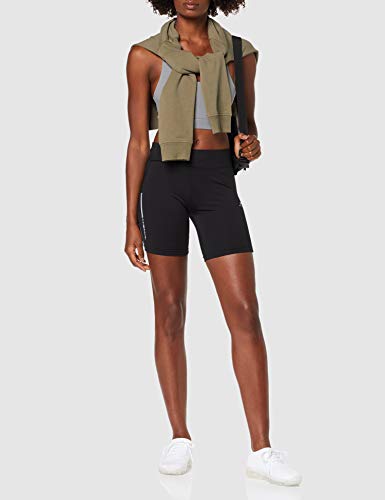 Pro Touch Mujer Tight corta penka III, Pantalones de running para Mujer, Negro (Black/Black), 34