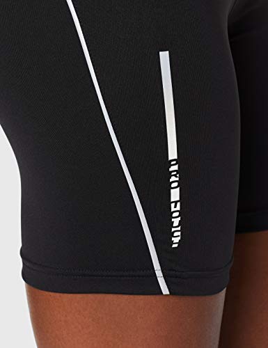 Pro Touch Mujer Tight corta penka III, Pantalones de running para Mujer, Negro (Black/Black), 34