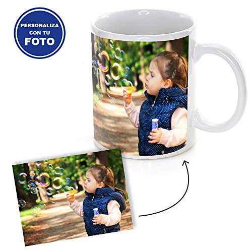 Promo Shop Taza Personalizada con Foto o Imagen Que desees (Personaliza tu Idea) · Tazas Personalizadas a Todo Color (360º Alrededor de la Taza) Originales · Taza Blanca Ceramica 350ml