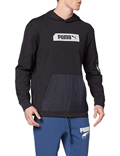 PUMA Nu-Tility Hoody Sudadera, Hombre, Black, L