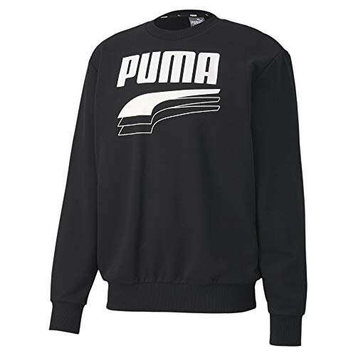 PUMA Rebel Bold Crew TR Sudadera, Hombre, Black, XL