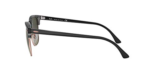 Ray-Ban 0RB3016 Gafas de sol, Spotted Grey/Green, 49 para Hombre