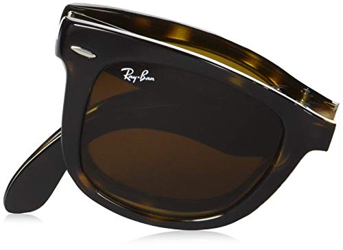Ray-Ban Folding Wayfarer Gafas de sol, Light Havana, 51 para Hombre