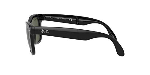 Ray-Ban Plegamiento del marco de 50 mm de la lente regular CAMINANTE Polarized serie Classic Negro lente polarizada verde clásico del G-15