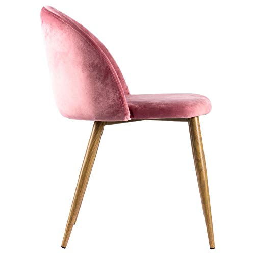 Regalos Miguel - Sillas Comedor - Silla Vint Terciopelo - Rosa - Envío Desde España